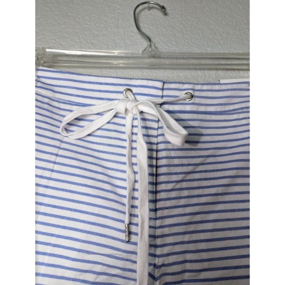 NWT Nautica Blue & White Striped Size 12 Shorts with tie - Picture 3 of 7